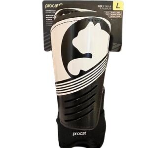 🆕- Puma Procat Black and White Shin Guards. Adult Large